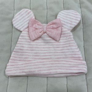 Disney Baby Minnie Mouse Pink Striped Beanie